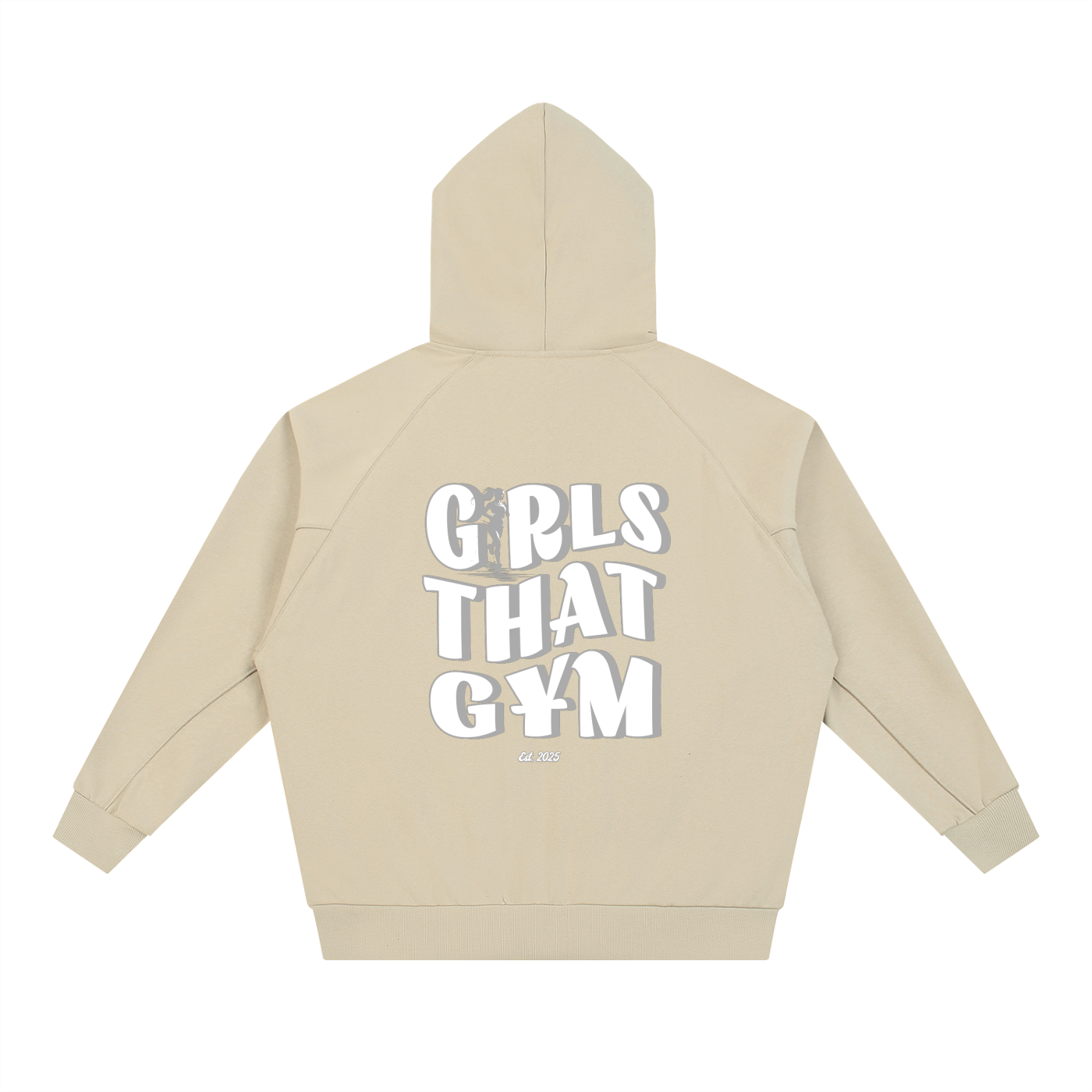 Dolman Sleeve Zip-Through Fleece  Hoodie
