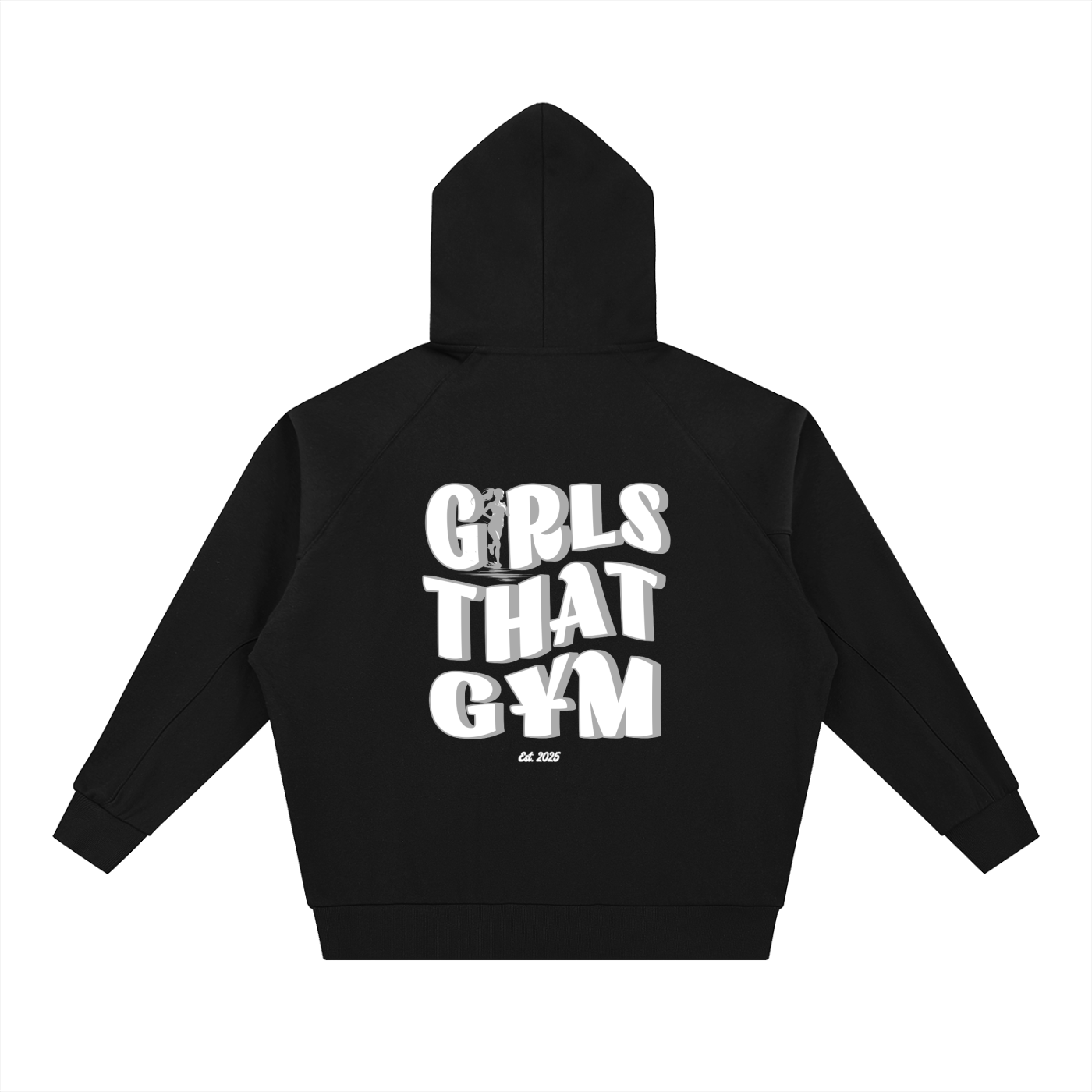 Dolman Sleeve Zip-Through Fleece  Hoodie