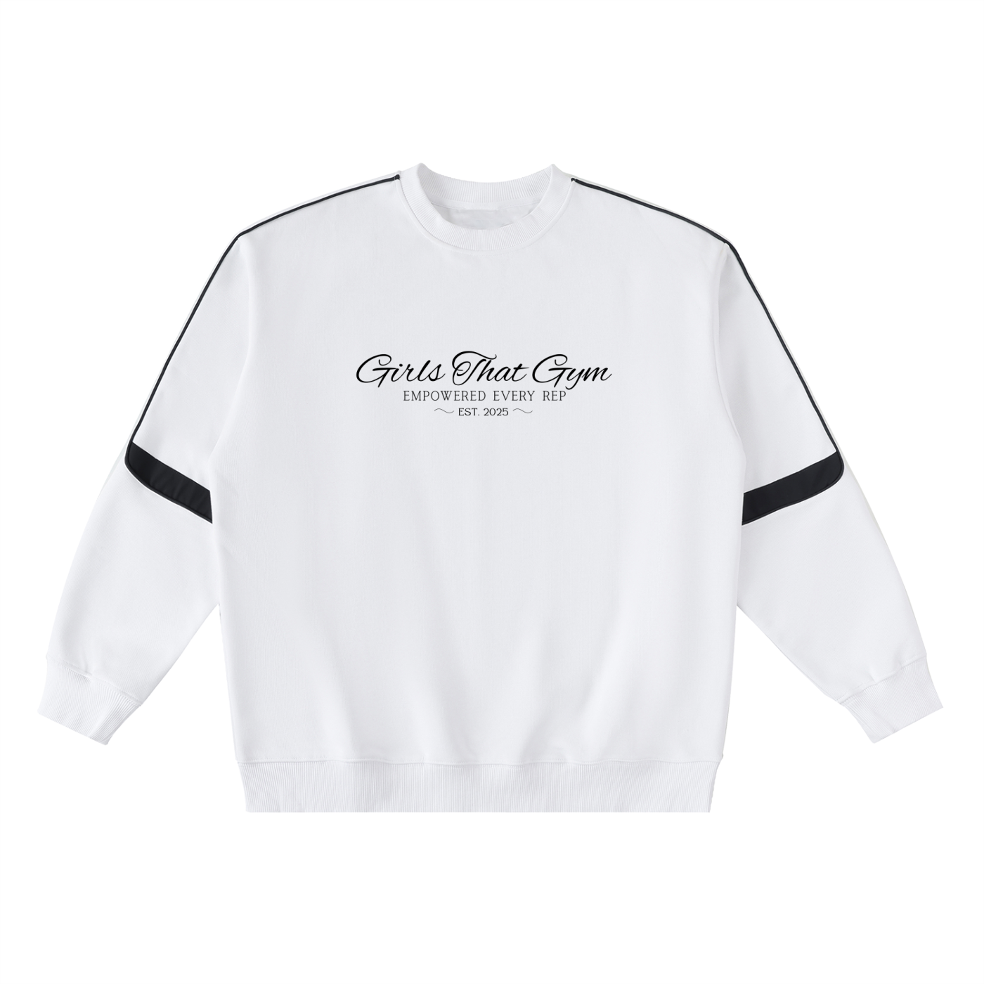 Empowered Every Rep Embroidered Sweatshirt - Black Logo