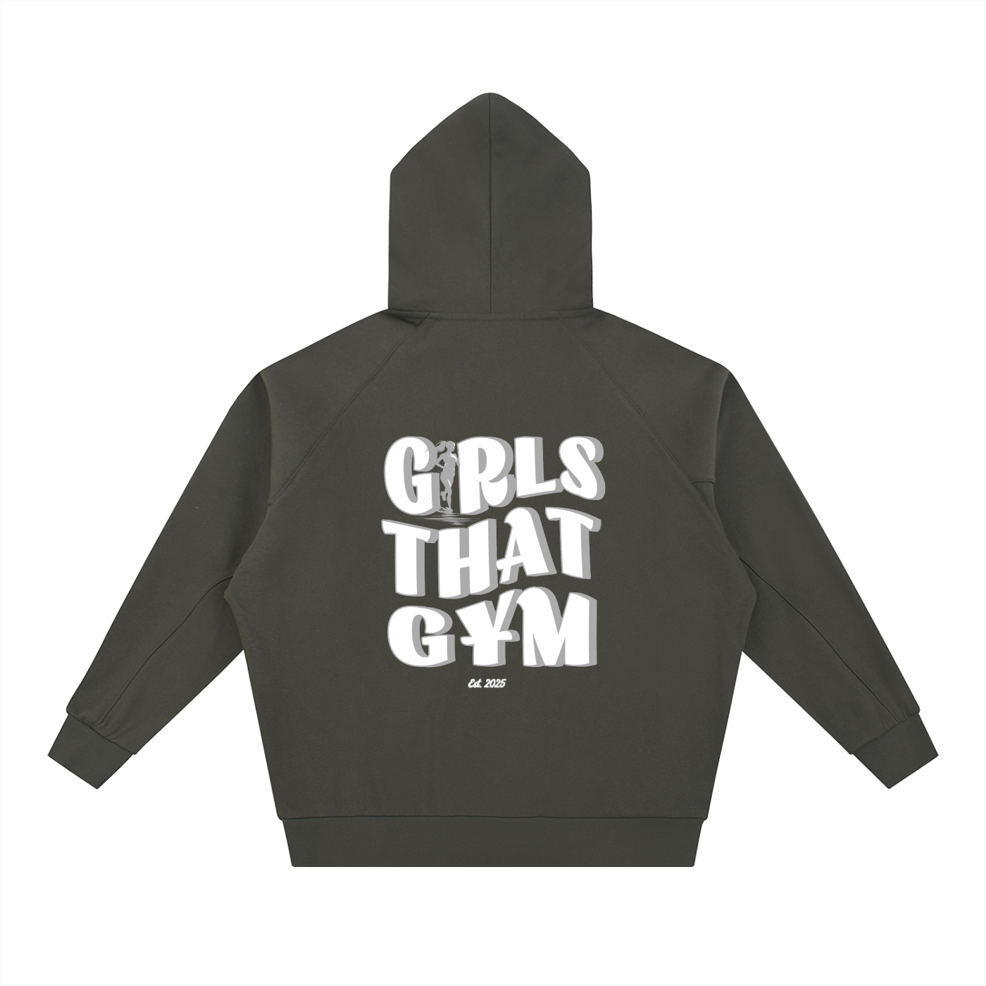 Dolman Sleeve Zip-Through Fleece  Hoodie