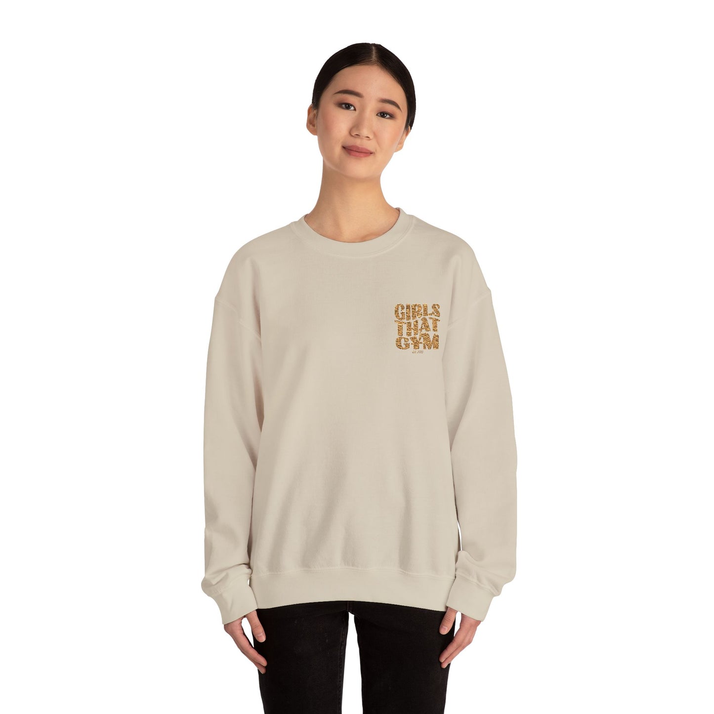 Essential Sweatshirt - Tan/Gold Logo